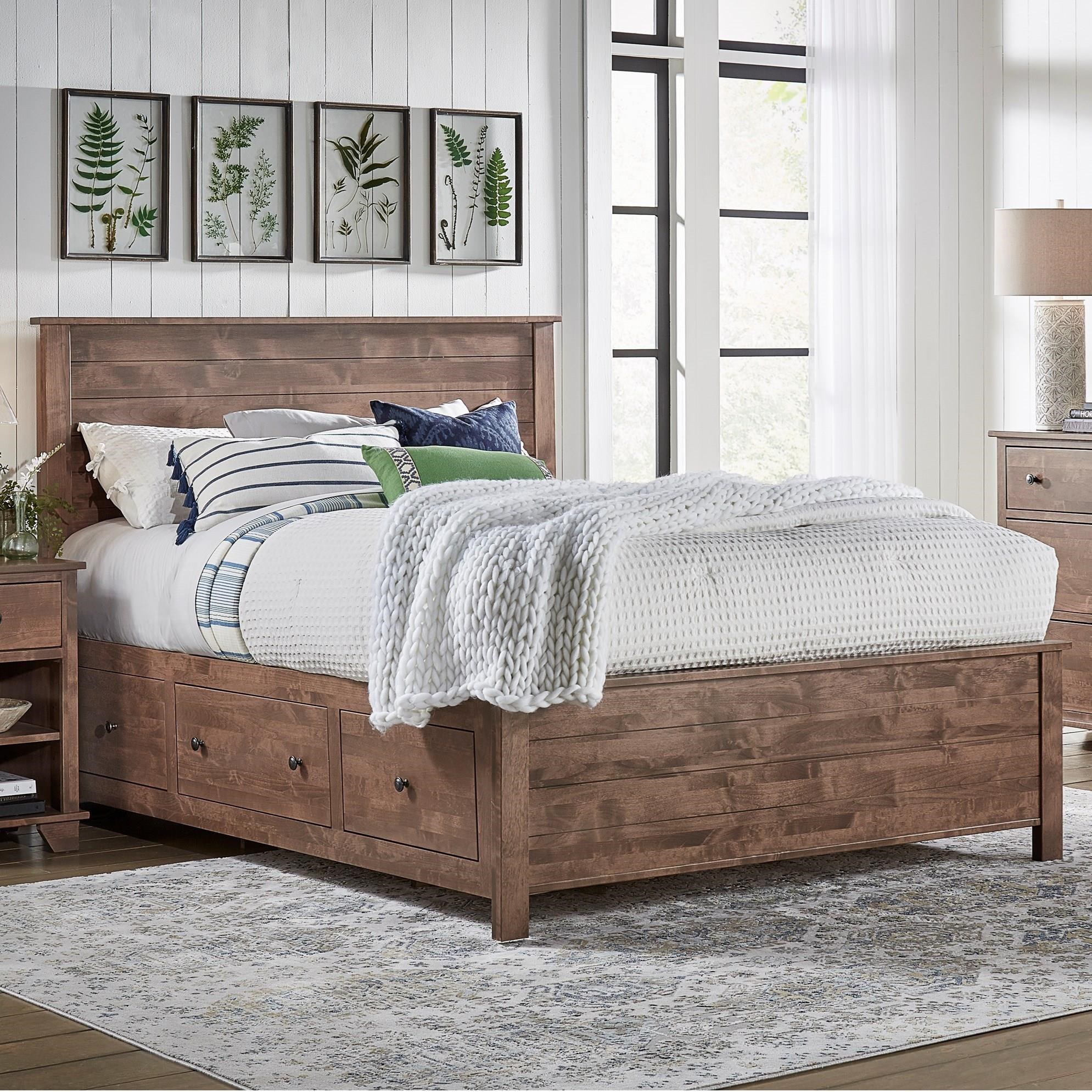 Archbold Furniture DO NOT USE Shaker Queen Shiplap Storage Bed